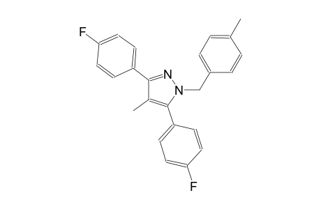 3,5-bis(4-fluorophenyl)-4-methyl-1-(4-methylbenzyl)-1H-pyrazole