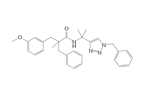 2-Benzyl-N-(2-[1-benzyl-1H-1,2,3-triazol-4-yl]propan-2-yl)-3-(3-methoxyphenyl)-2-methylpropanamide