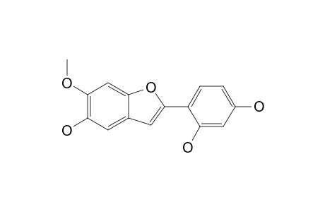 EBENFURAN-I;2-(2,4-DIHYDROXYPHENYL)-5-HYDROXY-6-METHOXY-BENZOFURAN