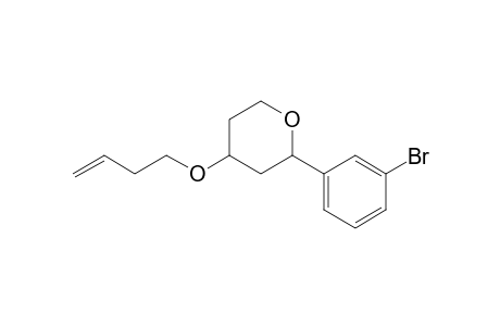 2-(3-Bromophenyl)-4-(3-butenoxy)tetrahydropyran