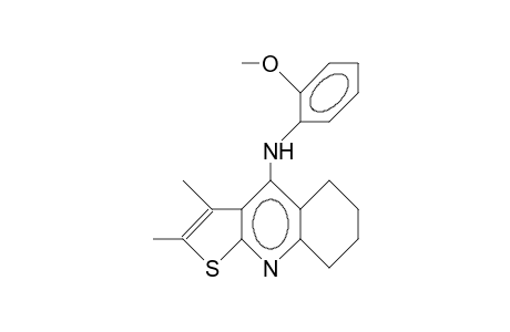 2,3-Dimethyl-4-(2-methoxy-anilino)-5,6,7,8-tetrahydro-thieno(2,3-B)quinoline