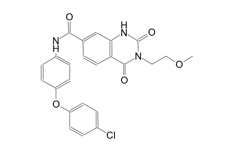 N-[4-(4-chlorophenoxy)phenyl]-3-(2-methoxyethyl)-2,4-dioxo-1,2,3,4-tetrahydro-7-quinazolinecarboxamide