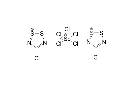 Bis(4-chloro-1,2,3,5-dithiadiazolium)-pentnchloroantimonate(III)