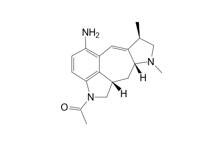(3S, 5R, 8R)-5(10-9)abeo-1-Acetyl-2,3.beta.-dihydro-6-methyl-8.beta.-methyl-12-amino-9, 10-didehydroergoline