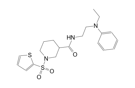 N-[2-(ethylanilino)ethyl]-1-(2-thienylsulfonyl)-3-piperidinecarboxamide