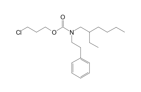 Carbonic acid, monoamide, N-(2-phenylethyl)-N-(2-ethylhexyl)-, 3-chloropropyl ester