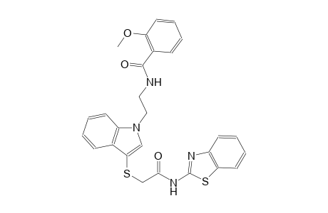 benzamide, N-[2-[3-[[2-(2-benzothiazolylamino)-2-oxoethyl]thio]-1H-indol-1-yl]ethyl]-2-methoxy-