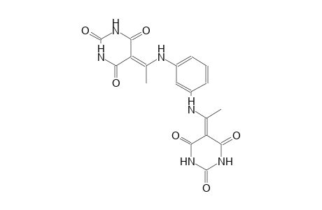 5-[1-(3-{[1-(2,4,6-trioxotetrahydro-5(2H)-pyrimidinylidene)ethyl]amino}anilino)ethylidene]-2,4,6(1H,3H,5H)-pyrimidinetrione