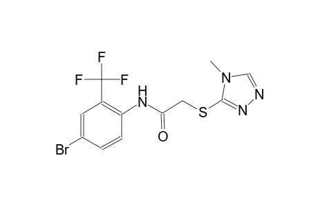 N-[4-Bromo-2-(trifluoromethyl)phenyl]-2-[(4-methyl-4H-1,2,4-triazol-3-yl)sulfanyl]acetamide