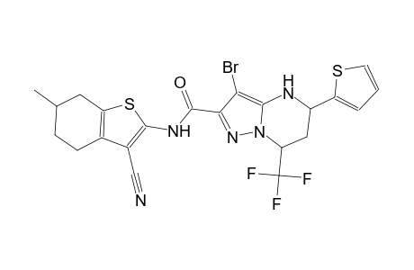 3-bromo-N-(3-cyano-6-methyl-4,5,6,7-tetrahydro-1-benzothien-2-yl)-5-(2-thienyl)-7-(trifluoromethyl)-4,5,6,7-tetrahydropyrazolo[1,5-a]pyrimidine-2-carboxamide