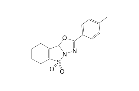 2-(4-Methylphenyl)-6,7,8,9-tetrahydro-1,2-benzisothiazolo[3,2-b]-1,3,4-oxadiazole 5,5-dioxide