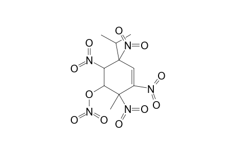 6-METHYL-3-(METHYLETHYL)-C-5-NITRATO-1,R-3,T-4,C-6-TETRANITRO-CYCLOHEXENE