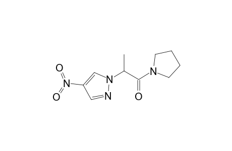 1H-Pyrazole, 1-[1-methyl-2-oxo-2-(1-pyrrolidinyl)ethyl]-4-nitro-