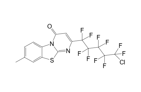 2-(5-Chloro-1,1,2,2,3,3,4,4,5,5-decafluoro-pentyl)-8-methyl-pyrimido[2,1-b][1,3]benzothiazol-4-one