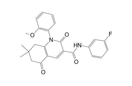 N-(3-fluorophenyl)-1-(2-methoxyphenyl)-7,7-dimethyl-2,5-dioxo-1,2,5,6,7,8-hexahydro-3-quinolinecarboxamide