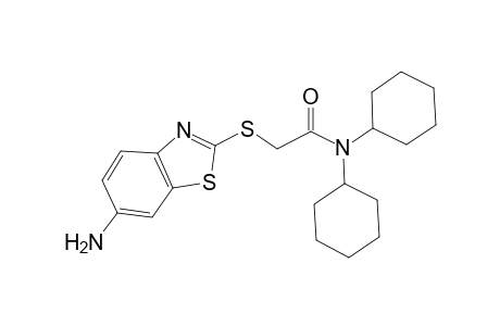 2-(6-Amino-benzothiazol-2-ylsulfanyl)-N,N-dicyclohexyl-acetamide