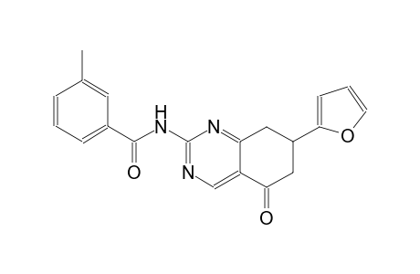 N-[7-(2-furyl)-5-oxo-5,6,7,8-tetrahydro-2-quinazolinyl]-3-methylbenzamide