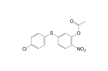5-[(p-chlorophenyl)thio]-2-nitrophenol, acetate (ester)