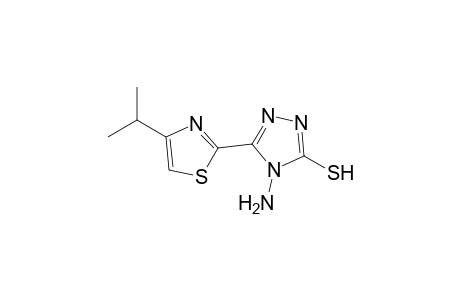 4-amino-5-(4-isopropyl-1,3-thiazol-2-yl)-4H-1,2,4-triazole-3-thiol