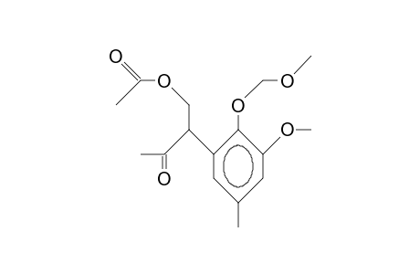 4-Acetoxy-3-(3-methoxy-2-methoxymethoxy-5-methyl-phenyl)-2-butanone