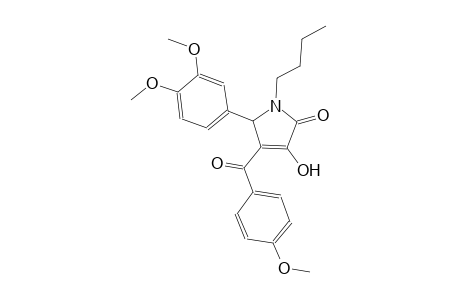 1-butyl-5-(3,4-dimethoxyphenyl)-3-hydroxy-4-(4-methoxybenzoyl)-1,5-dihydro-2H-pyrrol-2-one