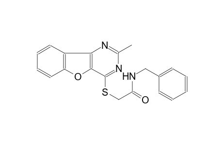 N-benzyl-2-[(2-methyl[1]benzofuro[3,2-d]pyrimidin-4-yl)sulfanyl]acetamide