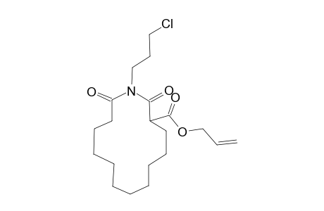 1-(3'-CHLOROPROPYL)-2,14-DIOXO-1-AZACYCLOTETRADECAN-3-CARBOXYLIC-ACID-ALLYLESTER