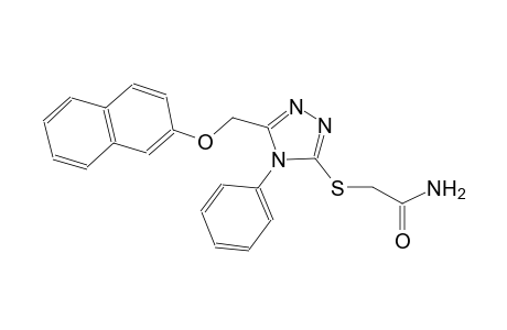 2-({5-[(2-naphthyloxy)methyl]-4-phenyl-4H-1,2,4-triazol-3-yl}sulfanyl)acetamide