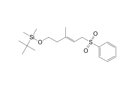 1-(Benzenesulfonyl)-5-[(tert-butyldimethylsilyl)oxy]-3-methyl-2(E)-pentene