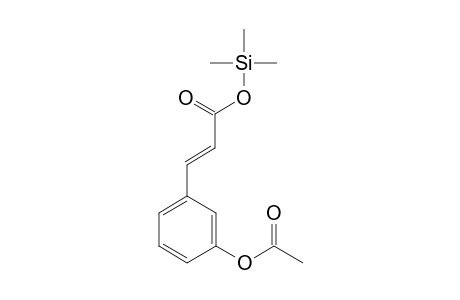 Coumaric acid <m-, acetoxy->, mono-TMS