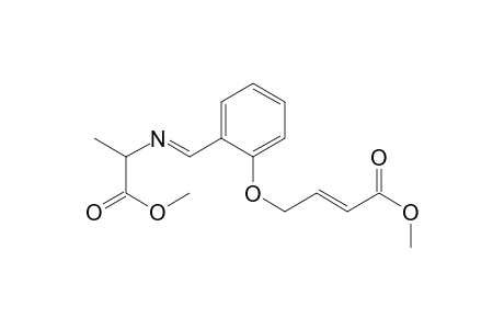 2-Butenoic acid, 4-[2-[[(2-methoxy-1-methyl-2-oxoethyl)imino]methyl]phenoxy]-, methyl ester
