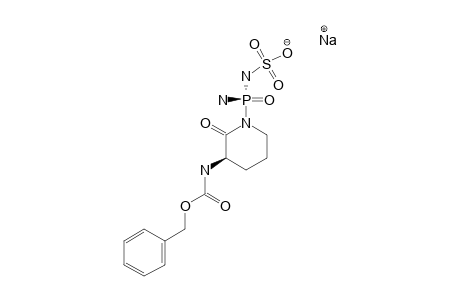(3R,R-P)-1-AMINO-(SULFAMINO)-PHOSPHINYL-3-BENZYLOXYCARBONYLAMINO-2-PIPERIDINONE_SODIUM_SALT
