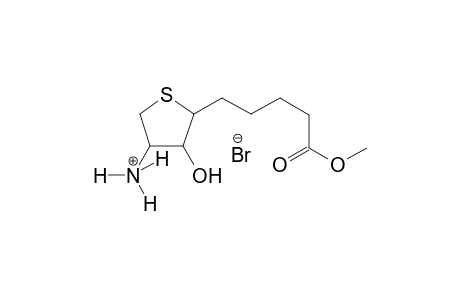 3-thiophenaminium, tetrahydro-4-hydroxy-5-(5-methoxy-5-oxopentyl)-, bromide, (3S,4R,5S)-