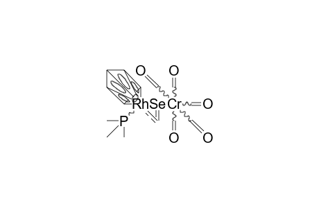 Selenoformaldehyde-(cyclopentadienyl-trimethylphosphane rhodium)-(pentacarbonyl chromium)