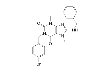 8-(benzylamino)-1-(4-bromobenzyl)-3,7-dimethyl-3,7-dihydro-1H-purine-2,6-dione