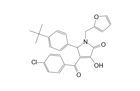 5-(4-tert-butylphenyl)-4-(4-chlorobenzoyl)-1-(2-furylmethyl)-3-hydroxy-1,5-dihydro-2H-pyrrol-2-one