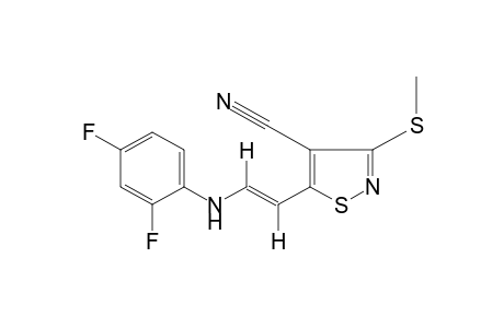 trans-5-[2-(2,4-DIFLUOROANILINO)VINYL]-3-(METHYLTHIO)-4-ISOTHIAZOLECARBONITRILE