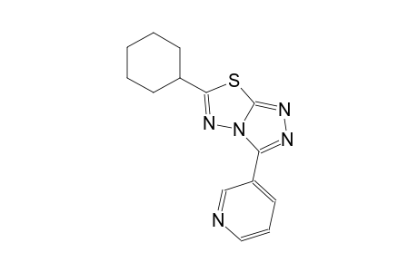 6-cyclohexyl-3-(3-pyridinyl)[1,2,4]triazolo[3,4-b][1,3,4]thiadiazole