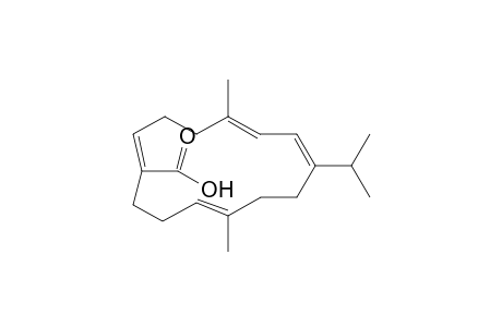 (1Z,5E,7E,11E)-8-Isopropyl-5,11-dimethylcyclotetradeca-1,5,7,11-tetraenecarboxyloic acid