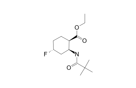 ETHYL-(1R*,2S*,4R*)-2-(TERT.-BUTOXYCARBONYLAMINO)-4-FLUOROCYCLOHEXANECARBOXYLATE