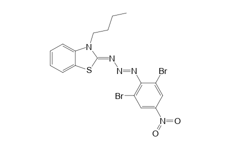 (E)-1-(2,6-DIBROM-4-NITROPHENYL)-3-(3-BUTYLBENZTHIAZOLIN-2-YLIDEN)-TRIAZEN