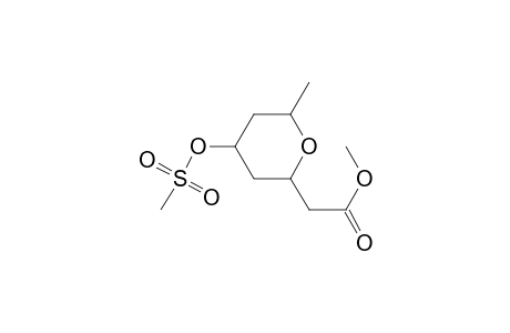 2H-Pyran-2-acetic acid, tetrahydro-6-methyl-4-[(methylsulfonyl)oxy]-, methyl ester