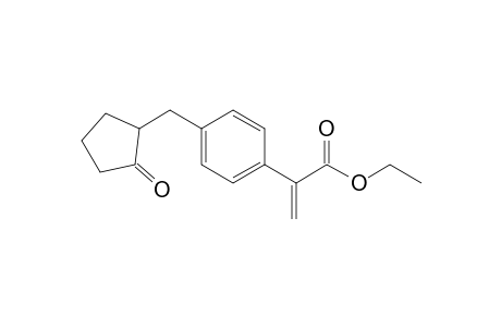 Ethyl 2-[4-(2-oxocyclopentenylmethyl)phenyl]propenoate