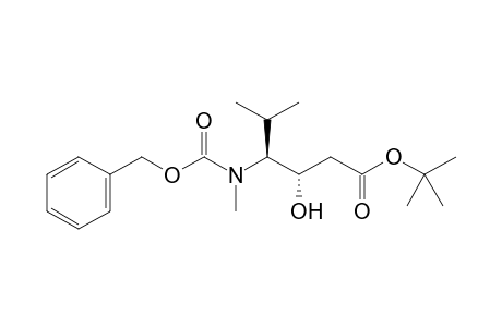 (3S,4S)-tert-Butyl 4-((benzyloxycarbonyl)(methyl)amino)-3-hydroxy-5-methylhexanoate
