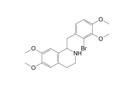 1-[(2-bromanyl-3,4-dimethoxy-phenyl)methyl]-6,7-dimethoxy-1,2,3,4-tetrahydroisoquinoline