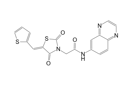 3-thiazolidineacetamide, 2,4-dioxo-N-(6-quinoxalinyl)-5-(2-thienylmethylene)-, (5Z)-