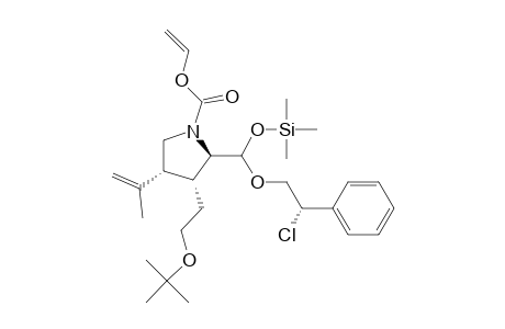 (2R,3R,4R)-3-(2-tert-Butoxyethyl)-2-[(2RS,2S)-(2-chloro-2-phenylethoxy)[(trimethylsilyl)oxy]methyl]-4-isopropenylpyrrolidine-1-carboxylic Acid Vinyl Ester