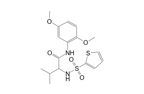 N-(2,5-dimethoxyphenyl)-3-methyl-2-[(2-thienylsulfonyl)amino]butanamide