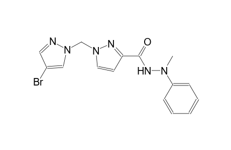 1-[(4-bromo-1H-pyrazol-1-yl)methyl]-N'-methyl-N'-phenyl-1H-pyrazole-3-carbohydrazide