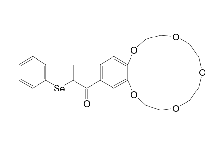 1-(2,3,5,6,8,9,11,12-Octahydro-1,4,7,10,13-benzopentaoxacyclopentadecin-15-yl)-2-phenylseleno-1-propanone